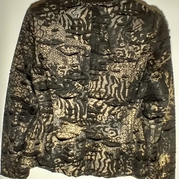 Chico's Jacket Animal Print Sz. 0 - Picture 2 of 6